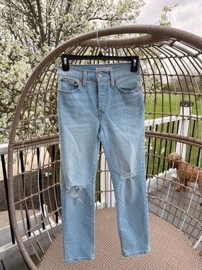 Levi's Light Blue wedgie Straight Leg Jeans